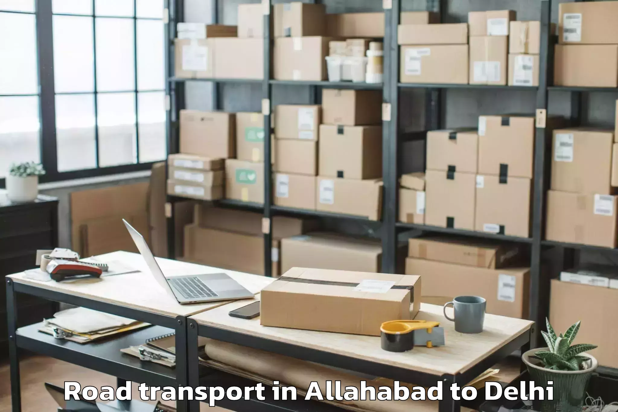 Reliable Allahabad to Jmd Kohinoor Mall Road Transport